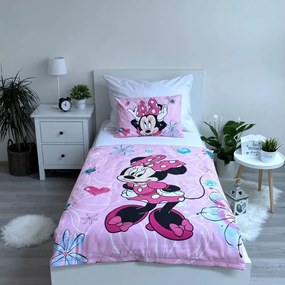 Disney Minnie ovis ágyneműhuzat flowers 100x135cm 40x60cm