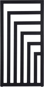 Dekoratív fürdőszobai radiátor Laro 100/50 Matte Fekete csatlakozó 50mm