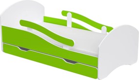 Gyerekágy Leo 180x80 fehér-lime