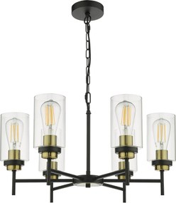 Dar Lighting vintage csillár abel fekete darabe0654