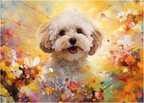 Kép - Boldog kutya (70x50 cm)