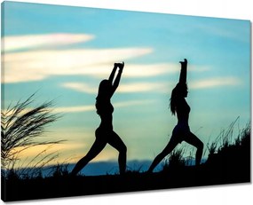 Vászonkép 70x50 Reggeli jóga