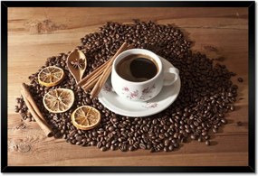 Poszterek keretben 60x40 Csésze és kávébab