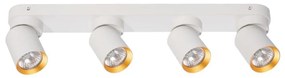 Spotlámpa ANDY 4xGU10/8W/230V fehér/arany