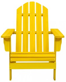 sárga tömör fenyőfa kerti Adirondack szék