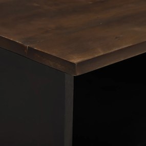 TV Szekrény 100x33.5x46 cm Szilárd és Összeszerelt Fából