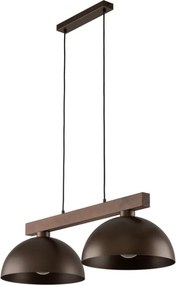 TK LIGHTING 4507 SOLO Többágú Függesztett Lámpa Barna, Dió E27 IP20
