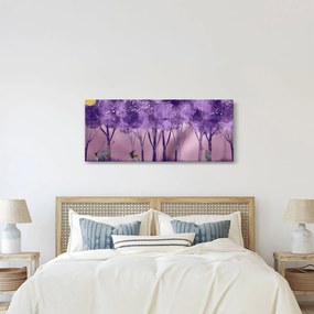 Kép - Szarvasok egy varázslatos erdőben (120x50 cm)