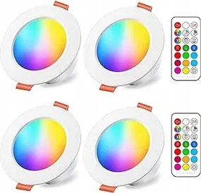ILC Led Reflektor Süllyesztett 4 Db Rgbw 8W Távirányítóval