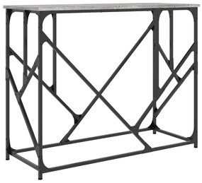 szürke sonoma színű szerelt fa tálalóasztal 100x40x80 cm