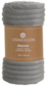 Szürke mikroplüss takaró 130x160 cm Fur Velvet – Casa Selección