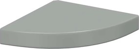 vidaXL magasfényű szürke MDF lebegő sarokpolc 25 x 25 x 3,8 cm