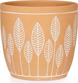 Leaves terrakotta virágtartó fedél