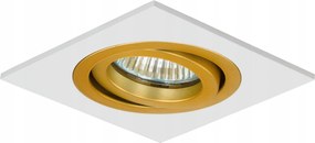 Lámpatest Négyszögletes Mozgatható GU10 Fehér Arany