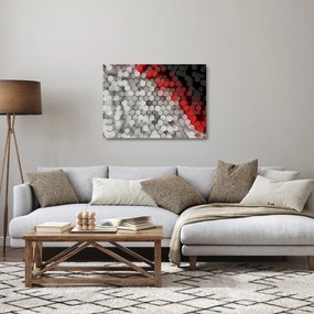 Kép - 3D hatszögek (üvegen) (70x50 cm)