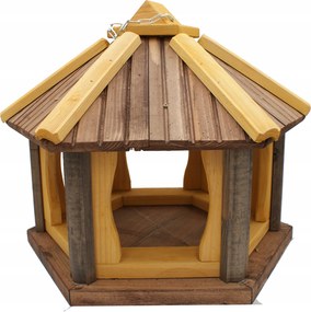 Fa felakasztható madáretető barna K42 Lengyel Gyártó