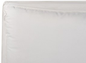 Törtfehér bársony ágyneműtartós franciaágy 160 x 200 cm BAJONNA Beliani