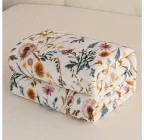 Mikroplüss pléd HERBALIS, krém színű Méret: 150 x 200 cm