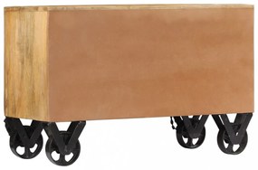 tömör mangófa cipőszekrény 86 x 35 x 55 cm