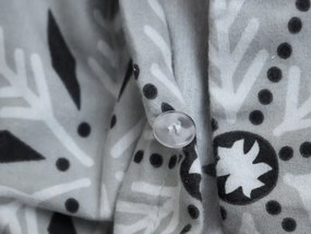 Flanel ágynemű SNOWY FOREST szürke Ágyneműhuzat mérete: 70 x 90 cm | 140 x 200 cm