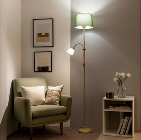 Brilagi - Állólámpa CERIA 1xE27/100W/230V + 1xE14/25W arany/zöld