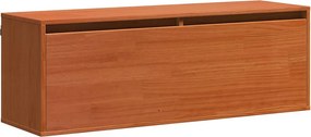 vidaXL Fali Szekrény Faggyú barna 100 x 30 x 35 cm Tömör fenyőfa