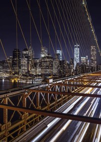 Poszter 29,7x42cm Brooklyn híd este, Assaf Frank
