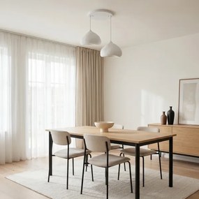 Brilagi - Kábeles függőlámpa WABI SABI 2xE27/40W/230V átm. 45 cm fehér
