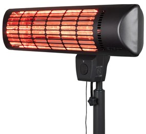 Infravörös sugárzó EUROM Q-time Golden 1800S, fekete