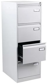 A4 Manutan Expert Kuch egysoros fém iratrendező, 4 fiók, szürke