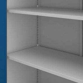 Alacsony fém irattartó szekrény BEATA, 900 x 930 x 400 mm, szürke-kék