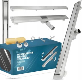 LineĂĄris LefolyĂł 80 CM VĂzelvezetĂ©s Alacsony ZuhanytĂĄlca Szifon PadlĂł At-t