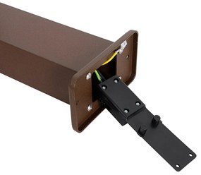 Ipari kültéri oszloplámpa rozsdabarna 30 cm IP44 - Baleno