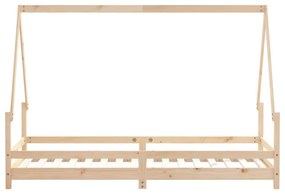 tömör fenyőfa gyerekágykeret 80 x 200 cm
