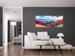 Egy kép egy színes őszi tájról (120x50 cm)