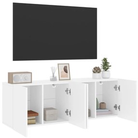 2 db fehér falra szerelhető TV-szekrény 60 x 30 x 41 cm