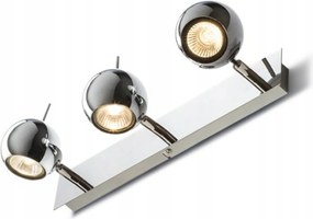 Rendl Glossy III króm mennyezeti lámpa 3x GU10 forgatható Led spotlámpa