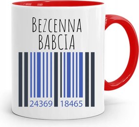 Piros Bögre Nagymamáknak Felbecsülhetetlen Értékű Nagymama fényképes nyomattal