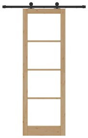 Csúszó Ajtó ORKDAL Barna 78 x 232 cm Fa és fém