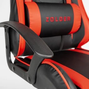 Gaming szék VARR Zolder fekete/piros
