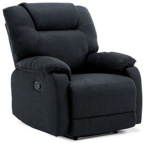 Scaun De Relaxare Reglabil Manual, Culoare Gri, Tapițat Cu Material Textil TV-4088 ,