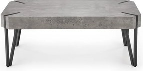 EMILY dohányzóasztal beton/fekete