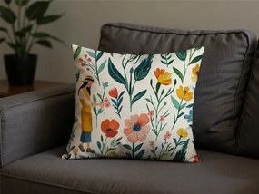 Pamut párnahuzat FLOVINA POLY 45x45 cm, színes