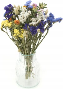 Szárított virágcsokor sáfrány vázához, phalaris csokor