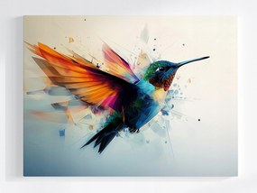 Vászonkép Canvas Grafika Színes Kolibri Madár Digital Art 80x60