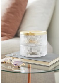 Tesora üveg ékszerdoboz, aranyszínű fedéllel - Umbra