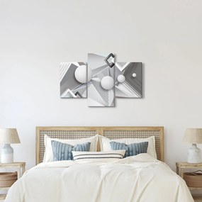 Geometriai absztrakt kép (90x60 cm)