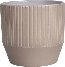 Fedő Kerámia Virágtartó Kaspó Szürke 13,5CM