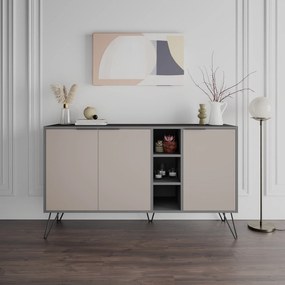 Konzolasztal Clara Console - Antracit, Light Mocha