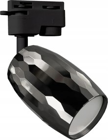 Spot lámpatest Szezámmag Tra GU10 sínhez, fekete